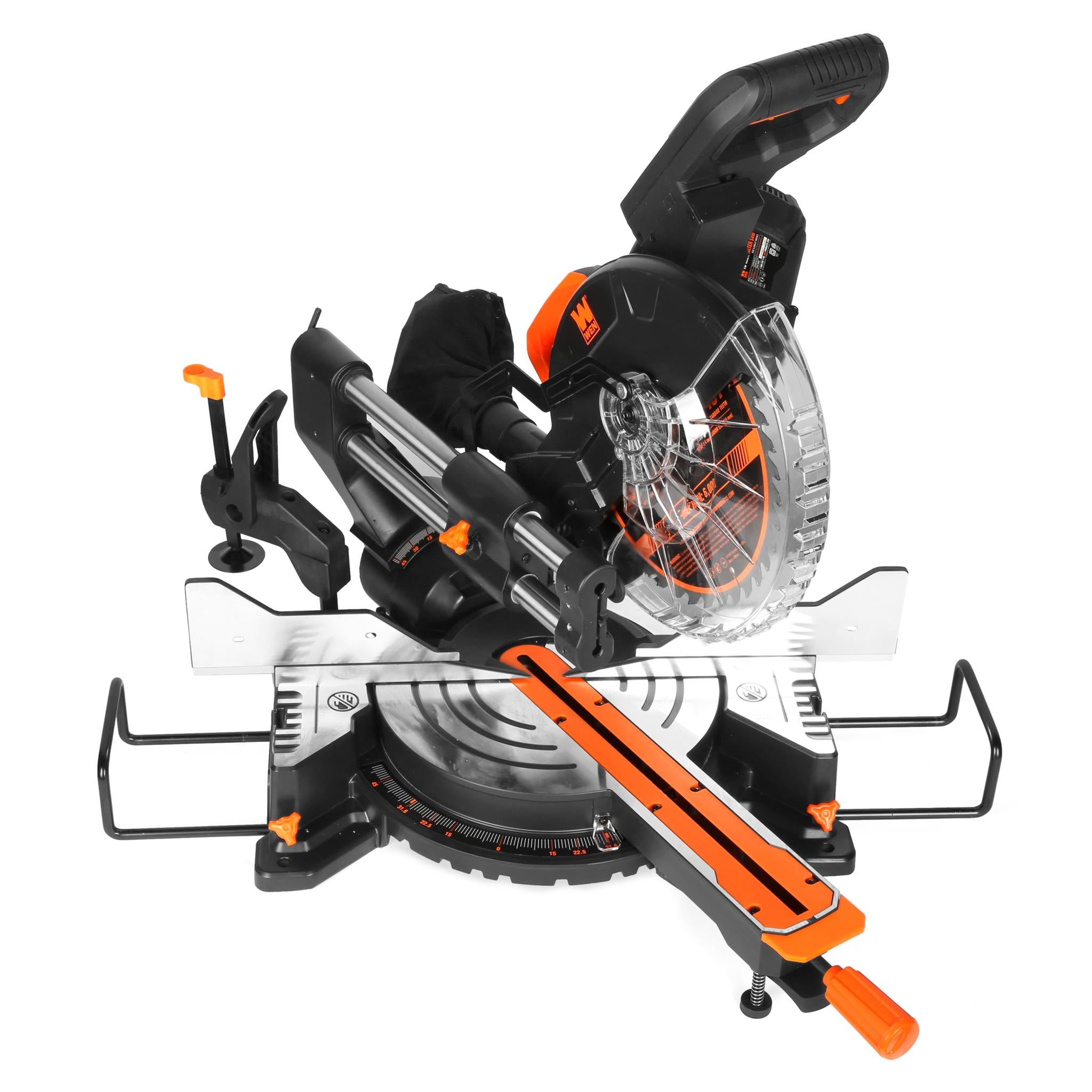 WEN MM1015 15 Amp 10 Inch Dual Bevel Sliding Compound Miter Saw with LED Cutline - Perfect for Woodworking, DIY Projects, and Professional Construction Use