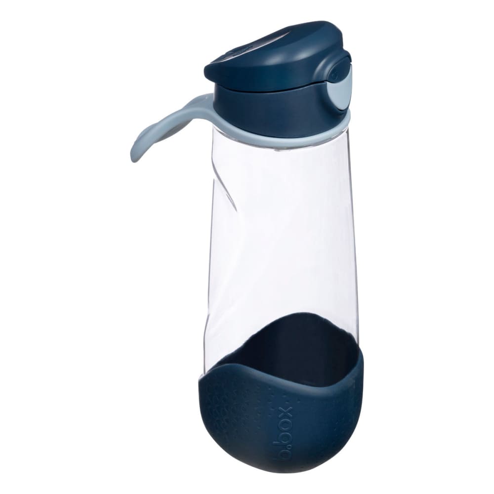 Bbox Large Kids Sport Spout Water Bottle 600ml - Leak Proof & BPA Free Drinking Bottle for School, Sports & Outdoor Activities - Midnight Blue