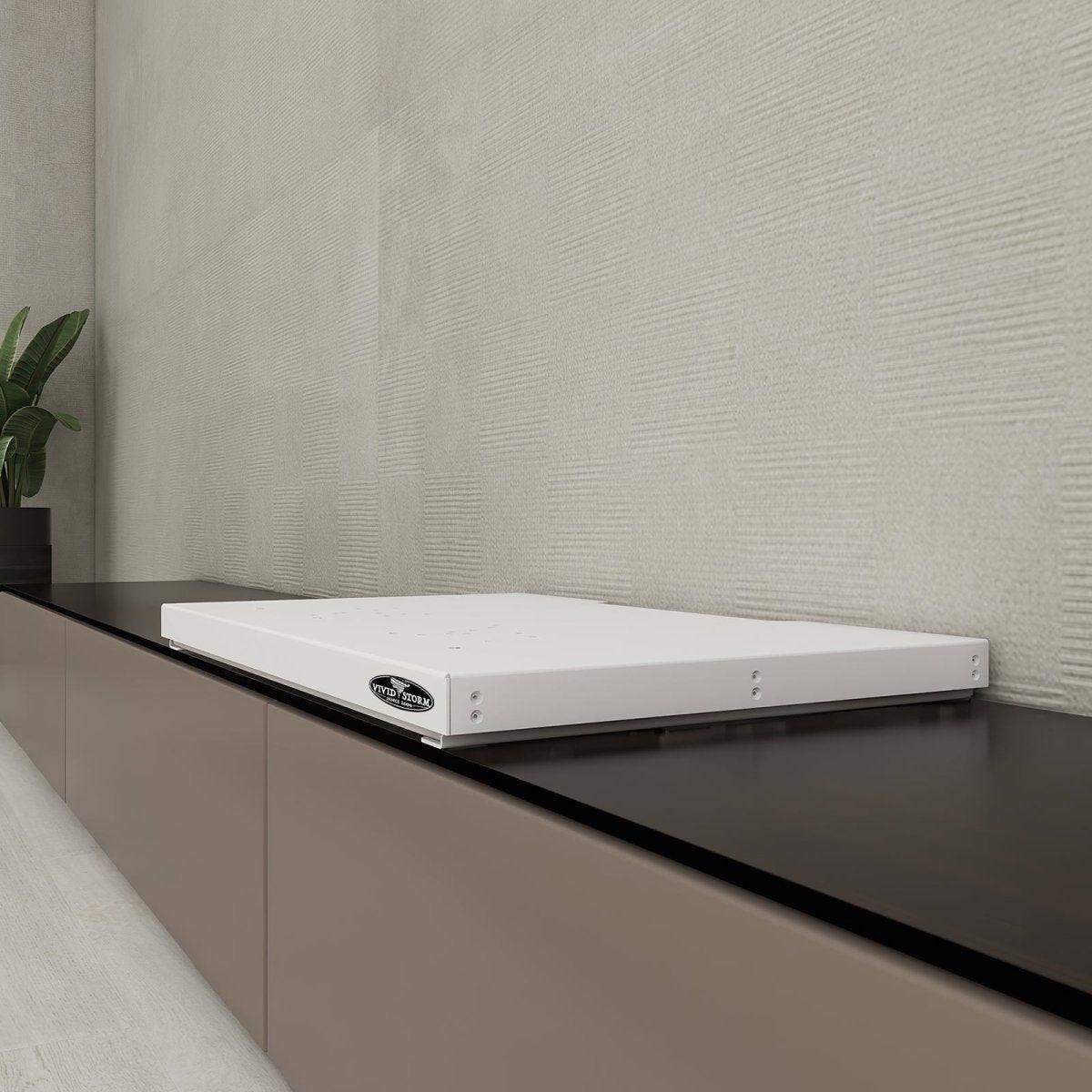 Vividstorm Jasper Motorized UST Projector Platform - 4K Ultra Short Throw Projector Screen for Home Theater, Office Presentations & Outdoor Movie Nights