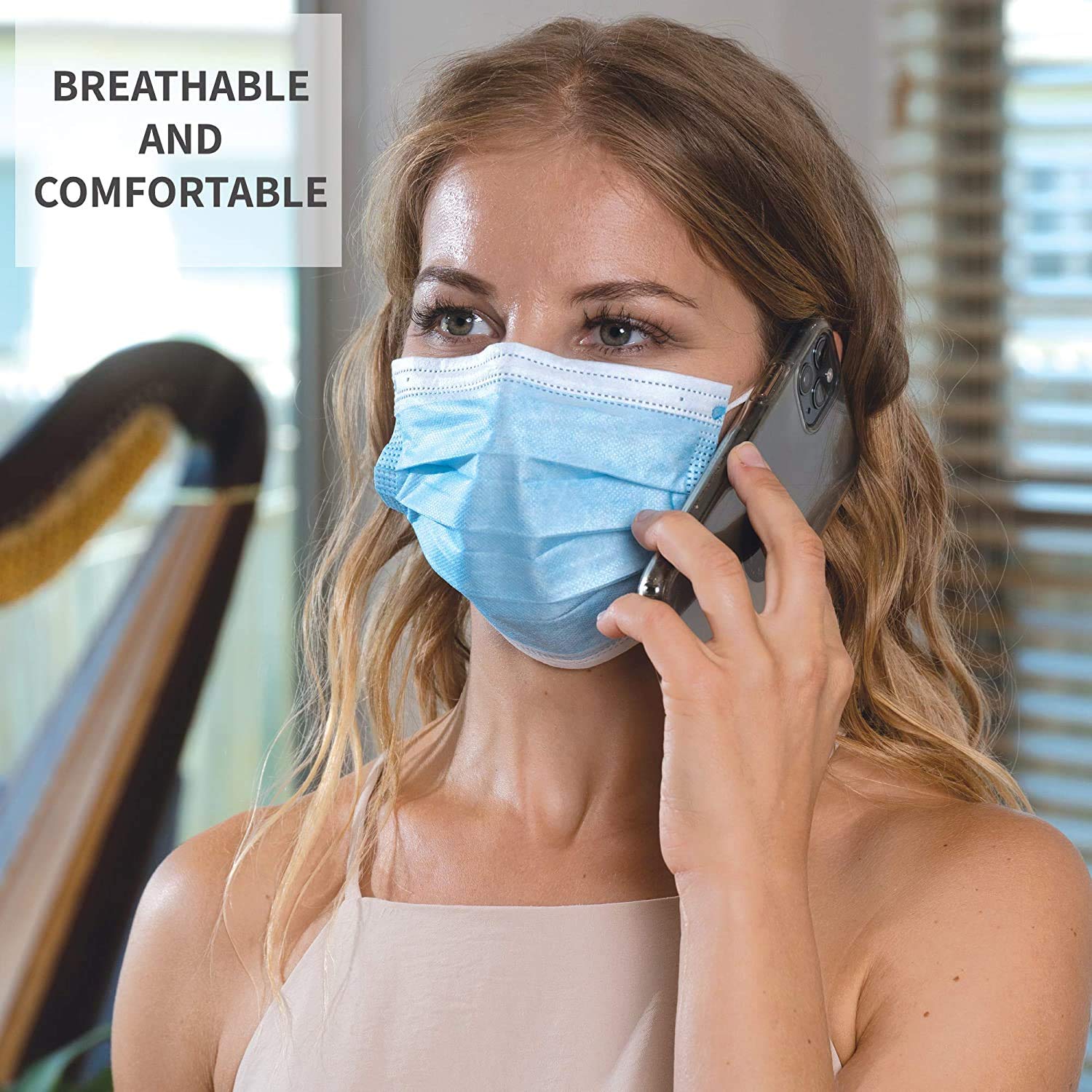 GreatDio® 3-Ply Disposable Face Masks for Men & Women - 75 Pack | Surgical Grade Protection, Comfortable & Breathable | Ideal for Daily Use, Travel, Work & Public Safety