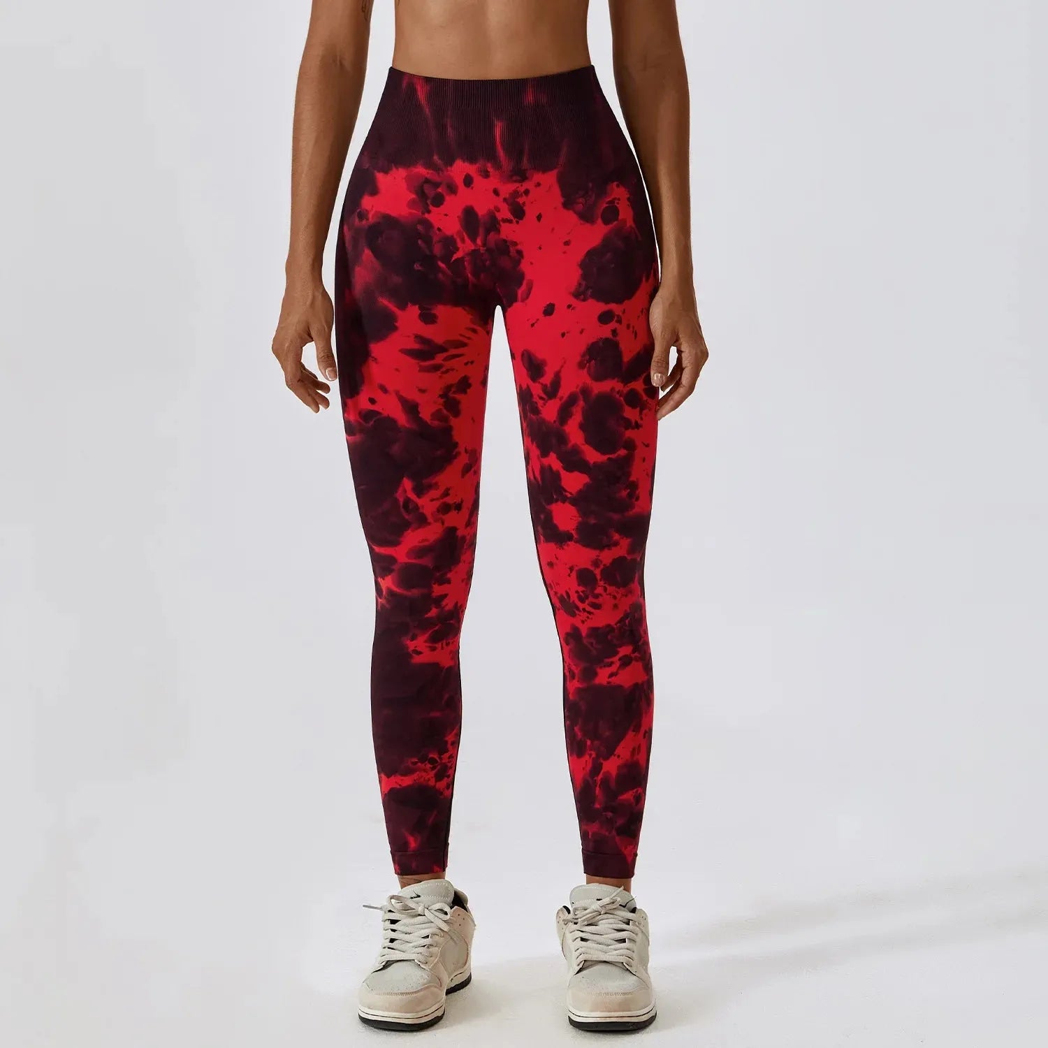 Seamless Tie-Dye Yoga Pants for Women - High Waist Workout Leggings, Push Up Gym Tights, Fitness & Running Sports Wear - Perfect for Yoga, Pilates, Gym and Casual Wear
