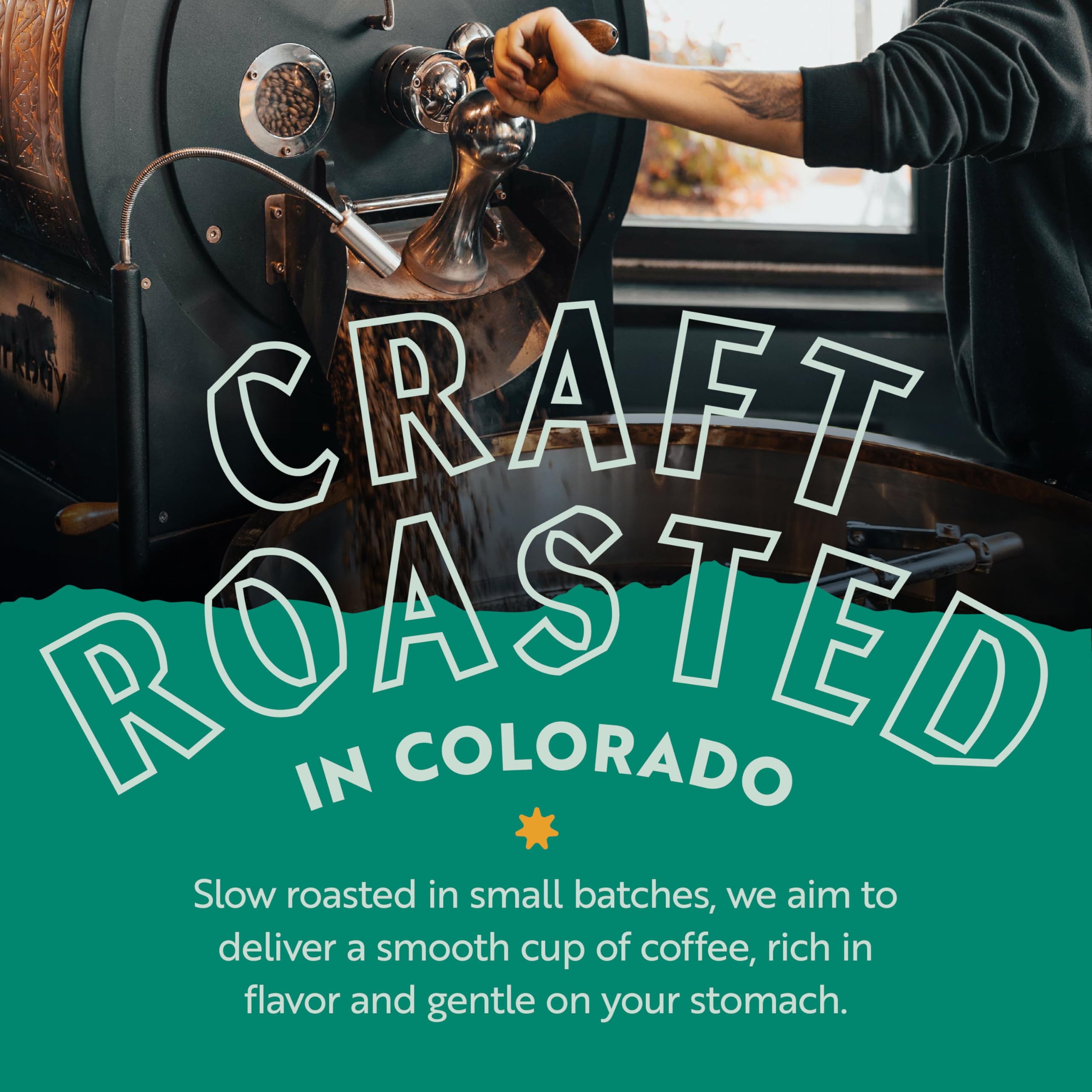 Clean Coffee Co. - Low Acid Dark Roast, Honduras Blend, Caramel & Chocolate Notes (12 oz) for Sensitive Stomachs