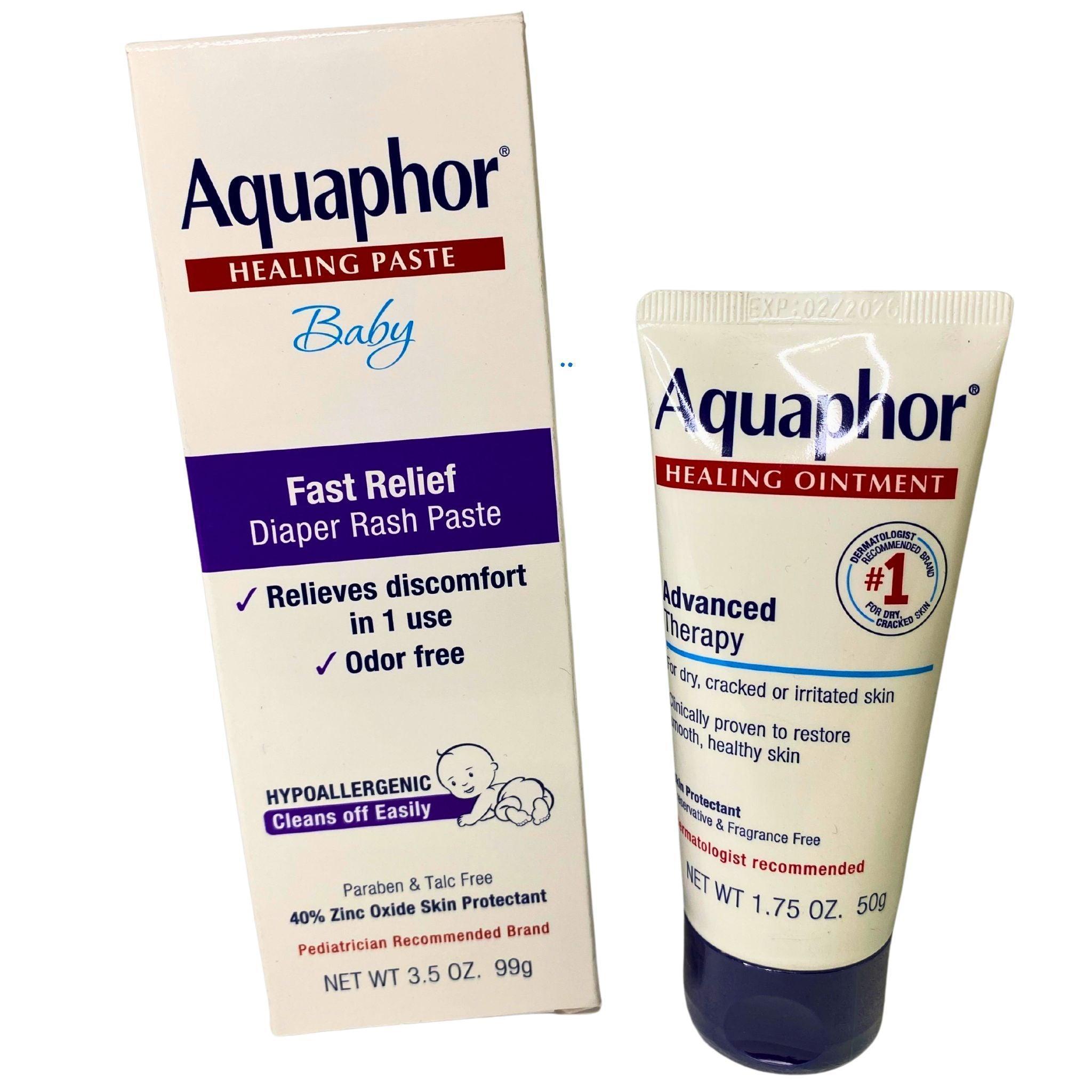 Aquaphor Healing Ointment Baby Care - 48 Pack | Diaper Rash Cream & Skin Protectant for Babies | Perfect for Diaper Changes & Dry Skin Relief