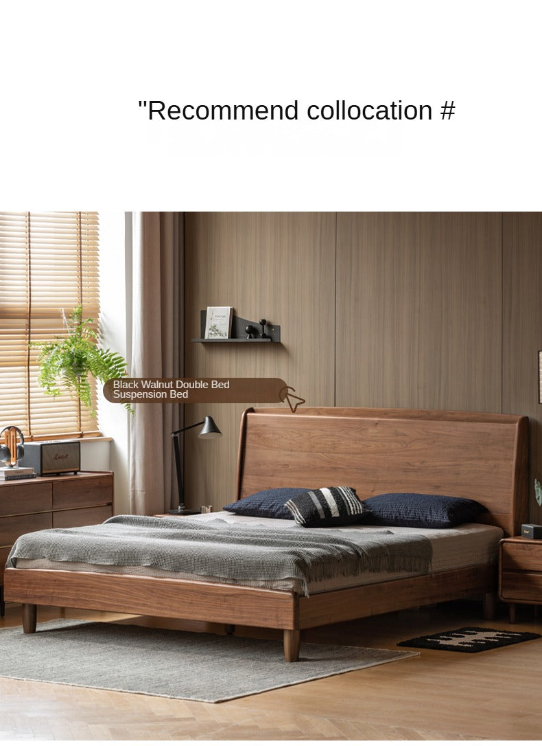 Premium Black Walnut Solid Wood Sliding Door Closet - Elegant & Durable Wardrobe Solution for Bedroom, Walk-in Closet, and Modern Home Decor