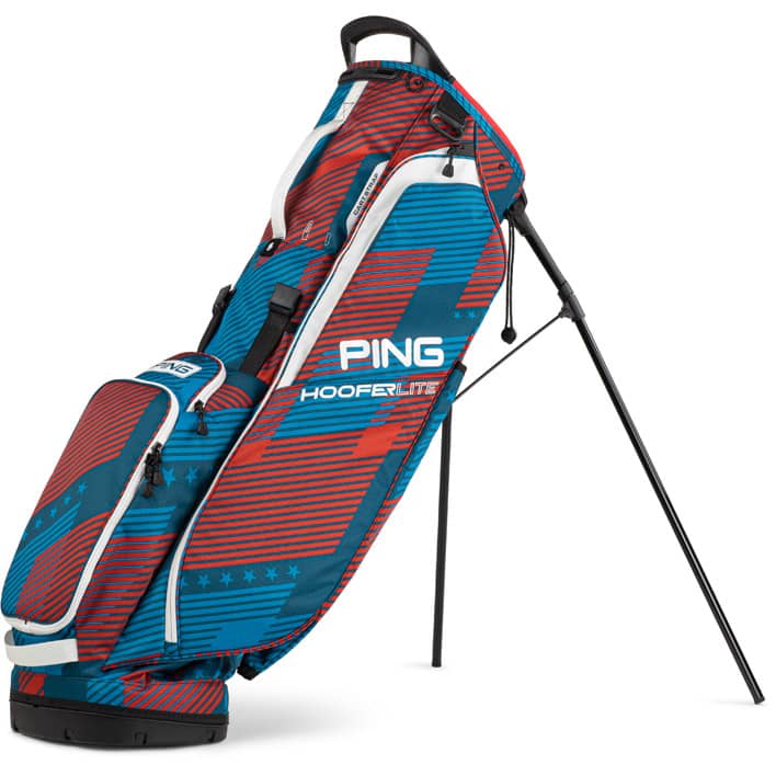 PING 2023 Hoofer Lite Stand Golf Bag - Lightweight & Durable Golf Stand Bag with 5-Way Divider - Perfect for Walking the Course & Range Practice