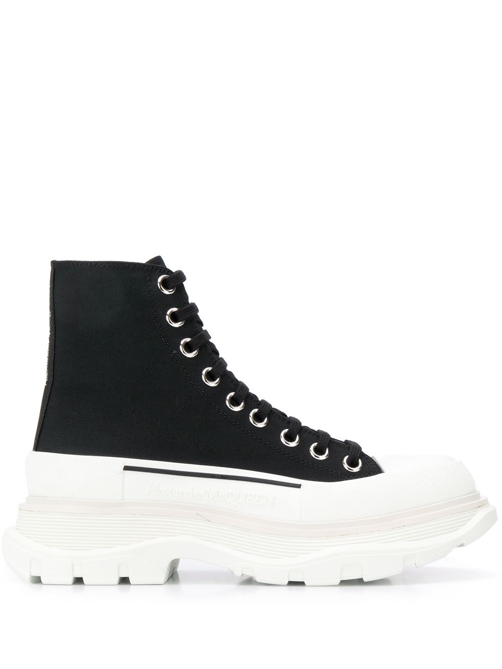 Alexander McQueen Black Leather Boots for Women - Stylish & Comfortable Ankle Booties for Casual Outings & Evening Events
