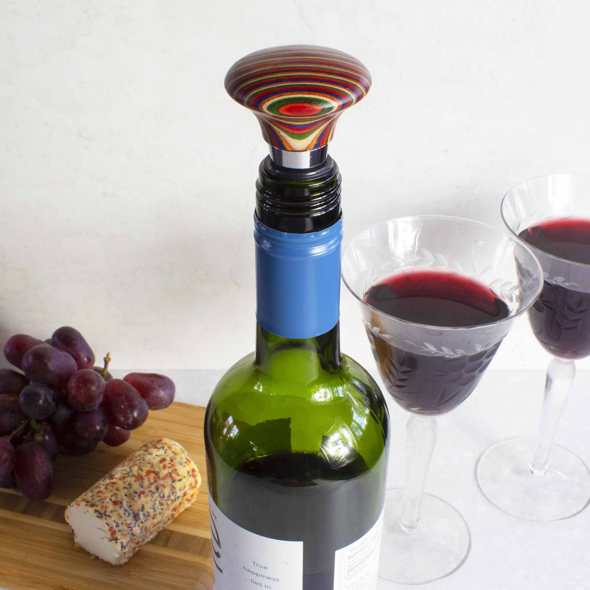 Baltique® Marrakesh Collection Decorative Glass Bottle Stopper - Perfect for Wine, Olive Oil & Vinegar Bottles - Elegant Kitchen & Dining Table Decor
