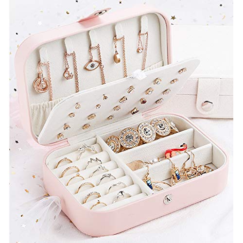 Custom Travel Jewelry Organizer Box with Ring Holder - Stylish Jewelry Storage for Women, Perfect Bridesmaid Gift & On-the-Go Accessory for Travel, Weddings, and Daily Use