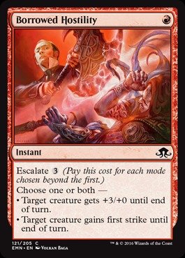 Magic The Gathering - Borrowed Hostility (121/205) - Eldritch Moon Foil Card - MTG Collectible Trading Card Game for Deck Building & Strategy Battles - Perfect for Tournaments & Casual Play