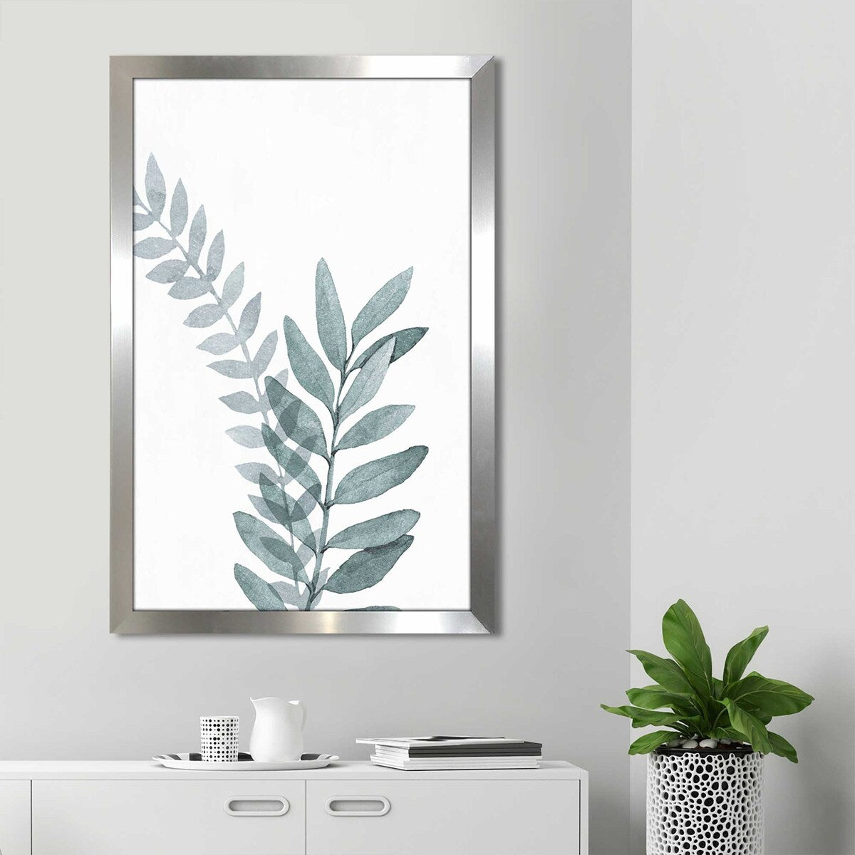 Blue Botanical Wash II by Conrad Knutsen - Premium Acrylic Wall Art Print - Perfect for Living Room, Bedroom & Office Decor
