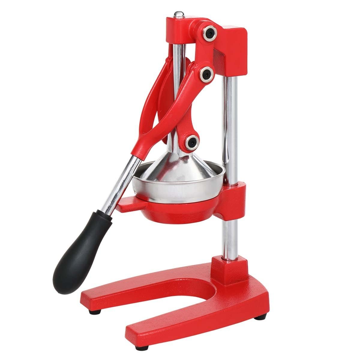 Commercial Grade Stainless Steel Hand Press Juicer - Heavy Duty Manual Citrus Juicer for Orange, Lemon, Lime & Pomegranate - Perfect for Bars, Restaurants & Home Kitchen Use