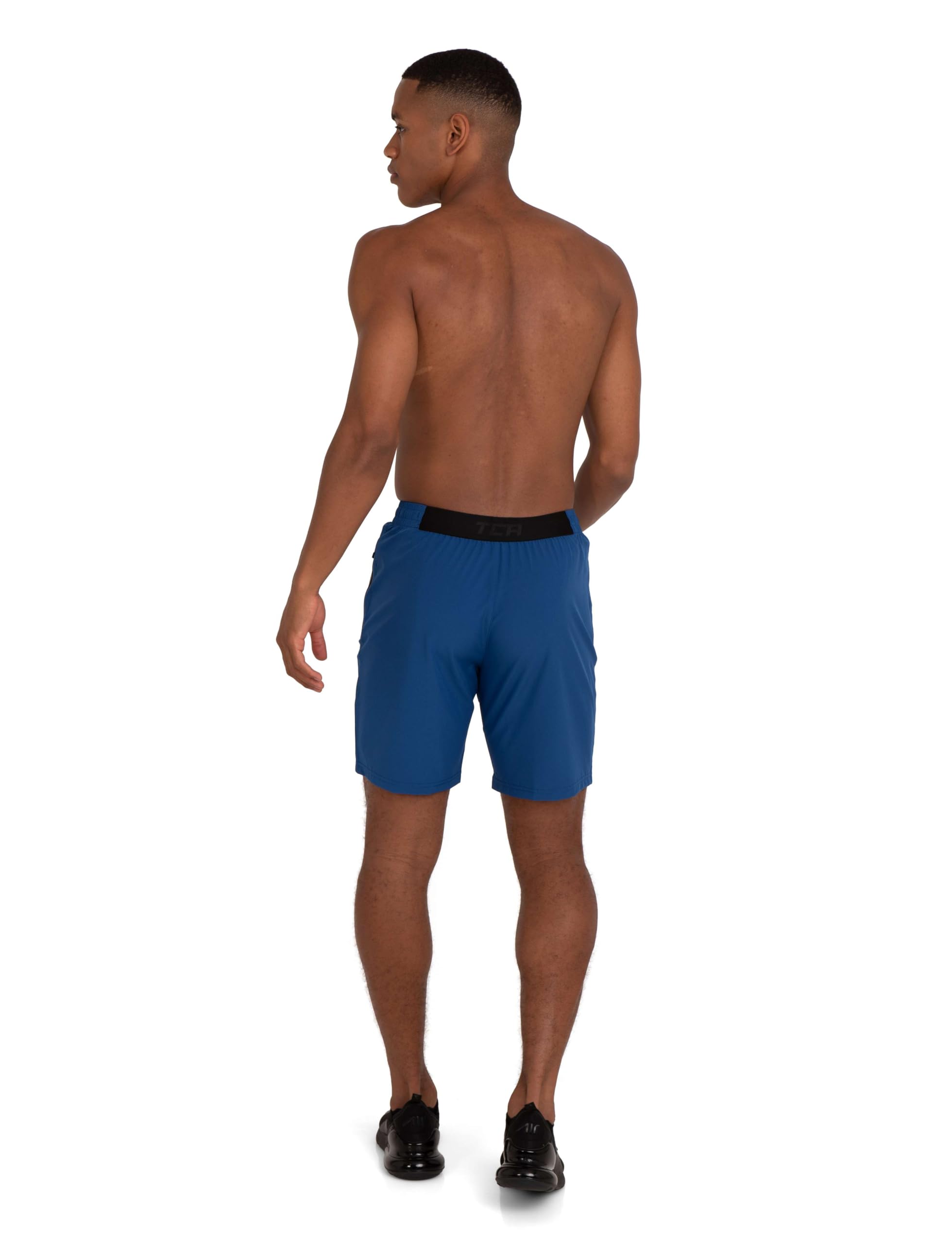 TCA Elite Tech Men's Gym Athletic Workout Running Shorts with Zipper Pockets - Lightweight Quick-Dry Training Shorts for Running, Basketball & Gym Workouts