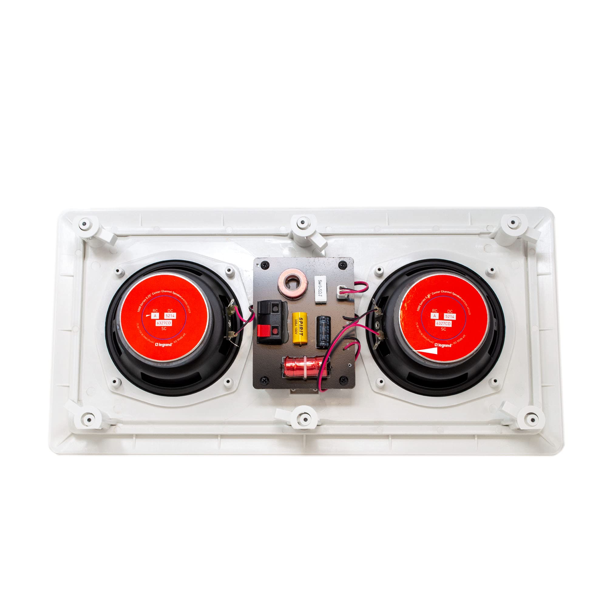Legrand HT1LCRV1 In-Wall Left Center Right Speaker Bundle (3 Speakers) with White Grill - Perfect for Home Theater & Surround Sound Systems