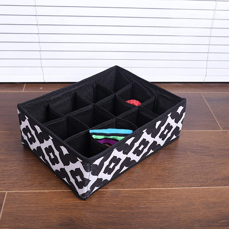 Army Green Storage Box Organizer for Home - Underwear, Socks & Bra Storage with Dust Cover | Space-Saving Closet, Bedroom & Travel Organization Solution