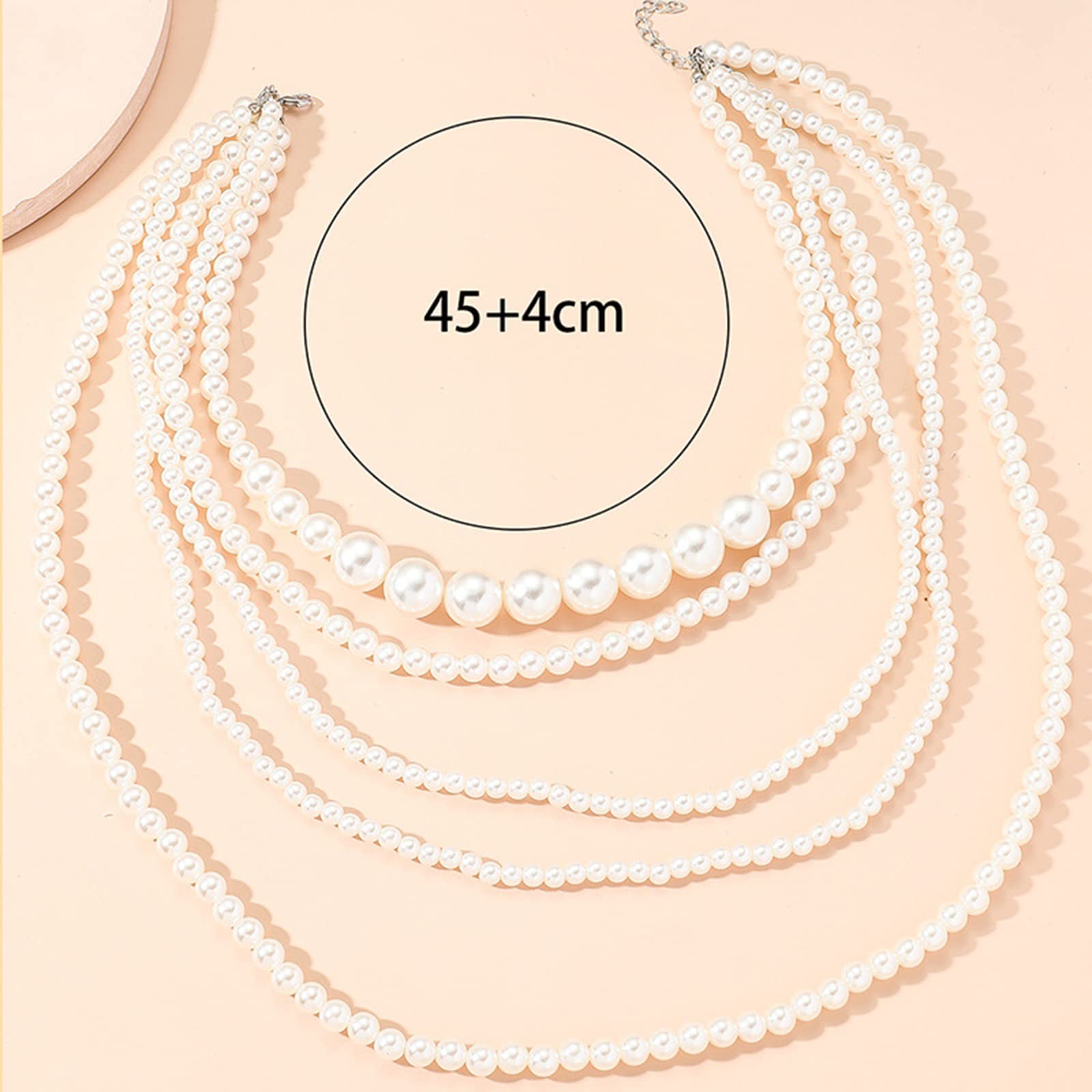 Elegant Faux Pearl Necklace for Women - Muayouaum P2319 Jewelry | Perfect for Weddings, Parties & Everyday Wear