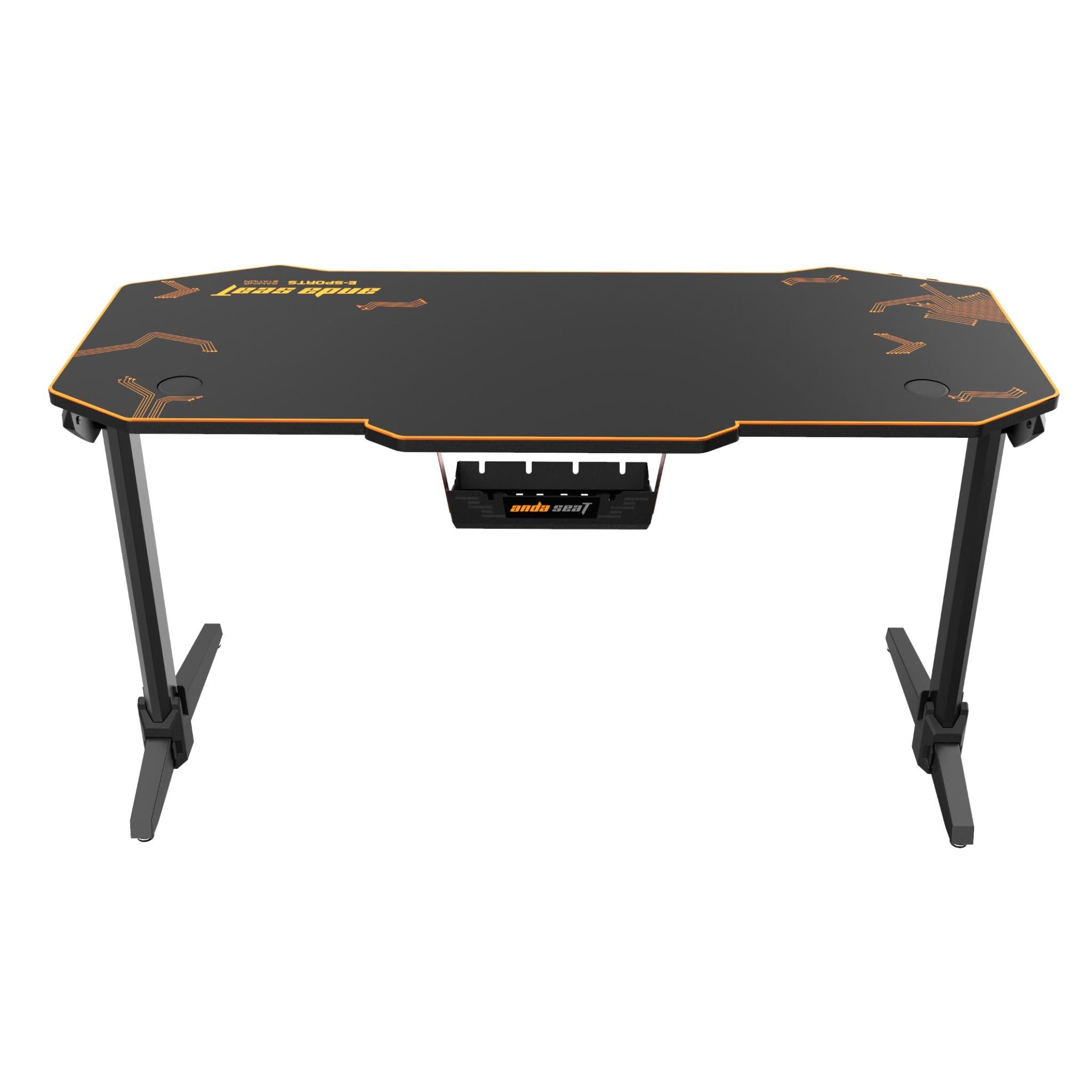 Anda Seat Eagle 2 Lighting Gaming Desk - Ergonomic LED RGB Computer Desk for PC Gamers & Streamers - Perfect for Esports, Home Office & Gaming Setup