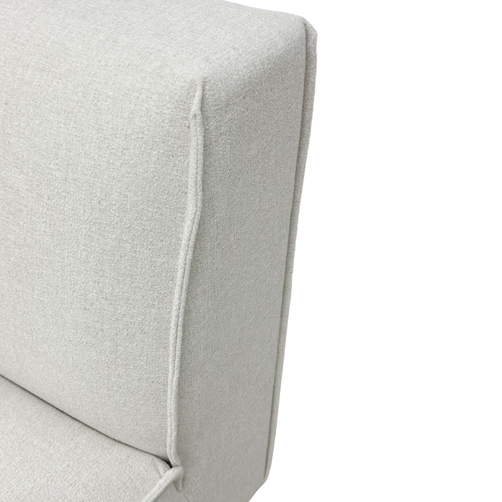 Bruno Armless Modular Chair - Modern Stackable Accent Chair for Living Room, Office, or Dining Room - Lightweight & Space-Saving Design for Small Spaces