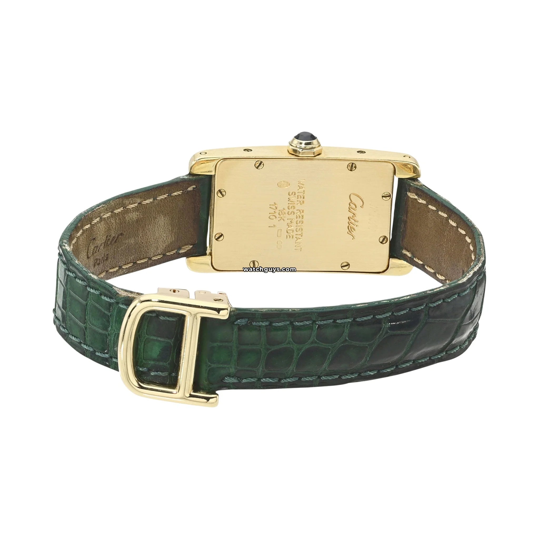 Cartier Tank Americaine 1710 Watch - Luxury Gold-Tone Stainless Steel Timepiece for Men & Women | Perfect for Business Meetings, Formal Events & Special Occasions
