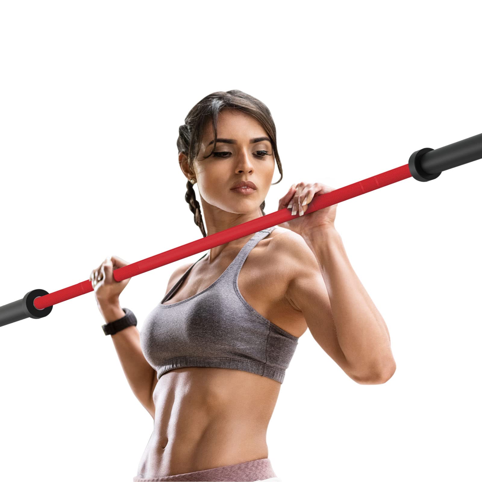 Olympic Barbell 4ft/7ft - 700lbs to 1500lbs Weight Capacity Chrome Weight Bar for Home Gym - Professional Strength Training Equipment for CrossFit, Powerlifting & Fitness Workouts - Perfect for Deadlifts, Squats, Bench Press & Full-Body Exercises