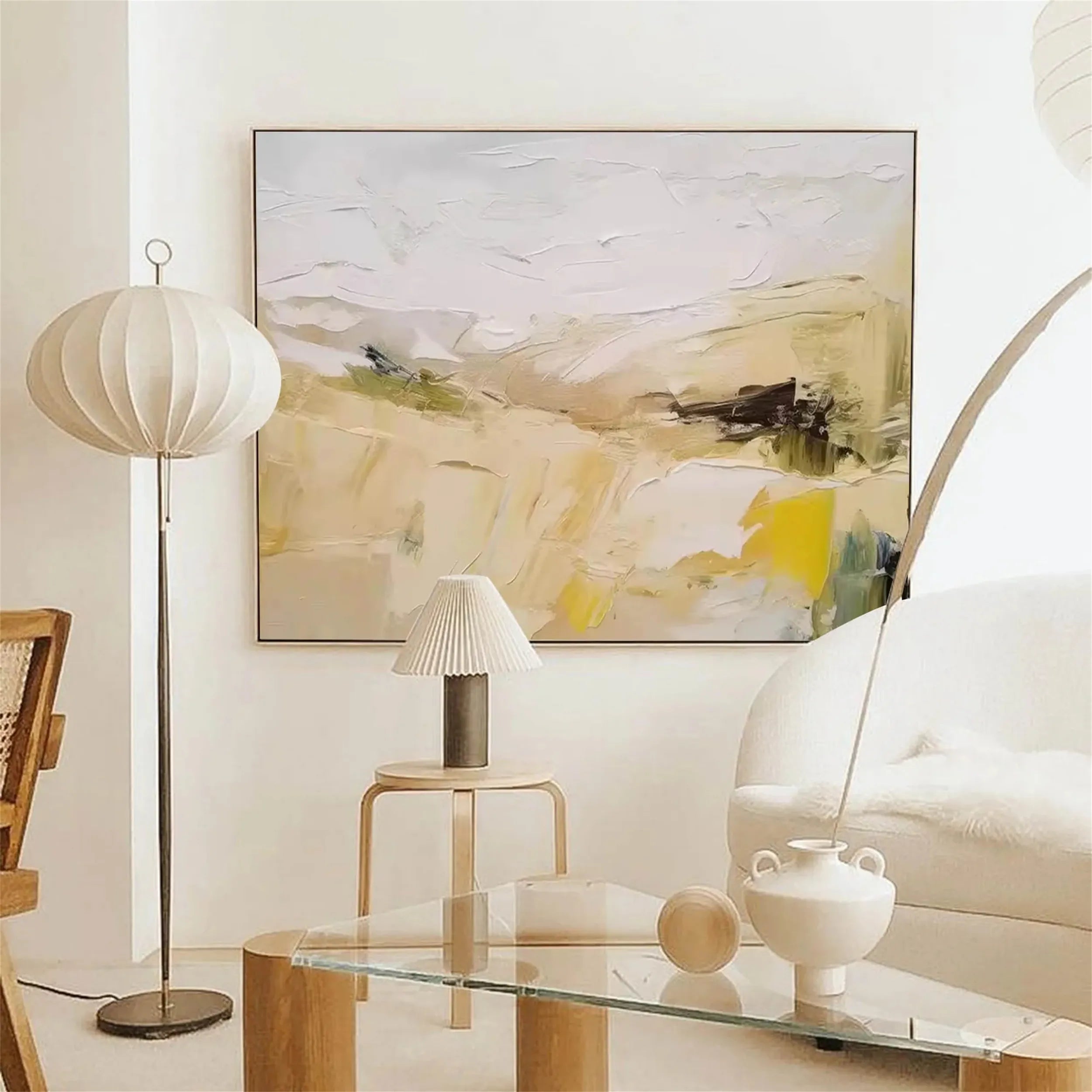 Abstract Painting #AB 112 - Modern Wall Art for Home & Office Decor | Handmade Canvas Artwork for Living Room, Bedroom & Office Spaces