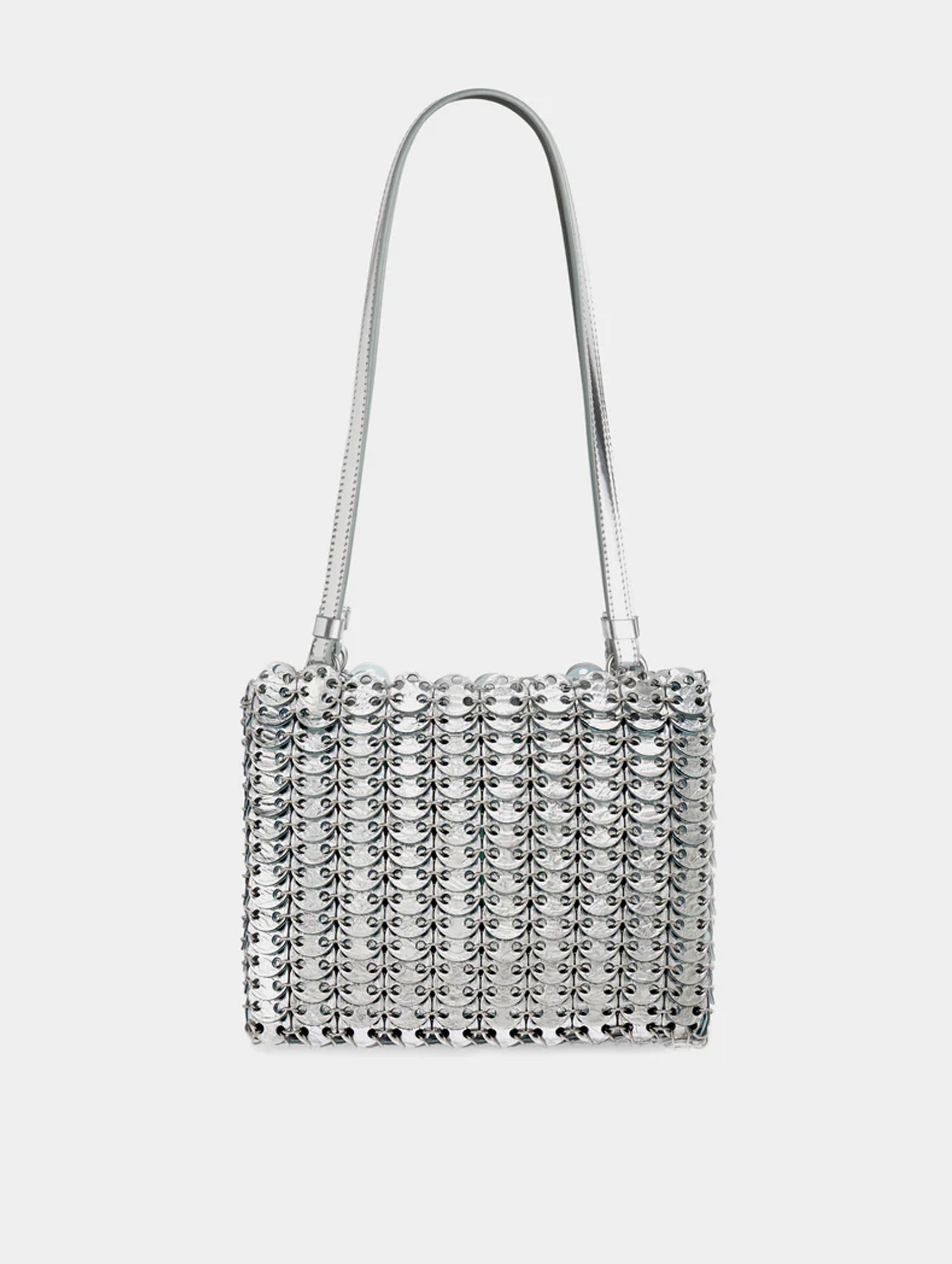 Vintage 1969 Blue Silver Flip Shoulder Bag for Women - Retro Crossbody Purse for Casual Outings, Travel & Everyday Use