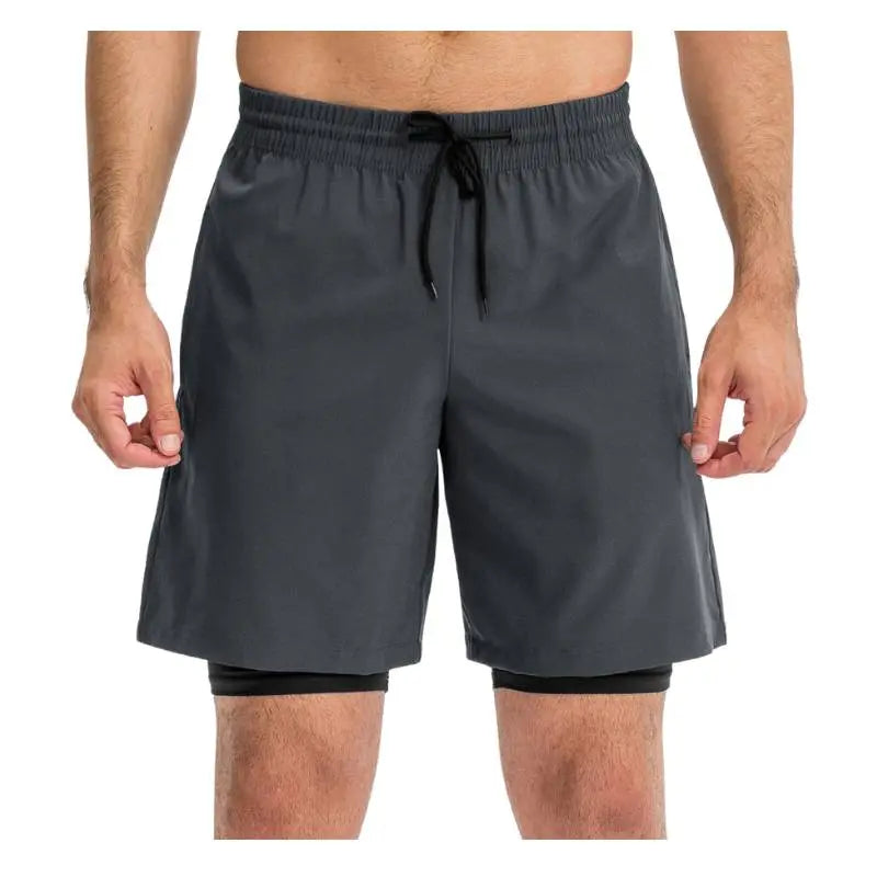 Men's Quick-Dry Fitness Gym Shorts with Pockets - Swimcore Workout & Running Shorts for Training, Swimming & Outdoor Activities