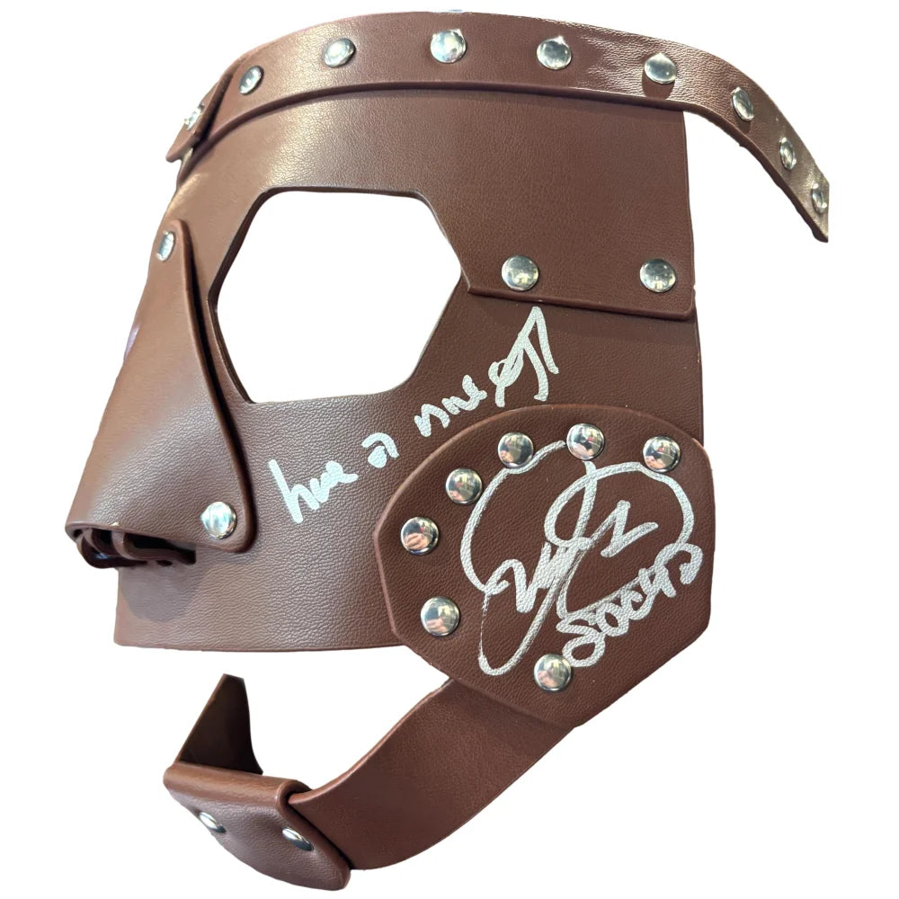 Authentic Mankind Mick Foley Autographed WWE WWF Wrestling Mask with JSA COA - Signed Collectible for Wrestling Fans & Memorabilia Display