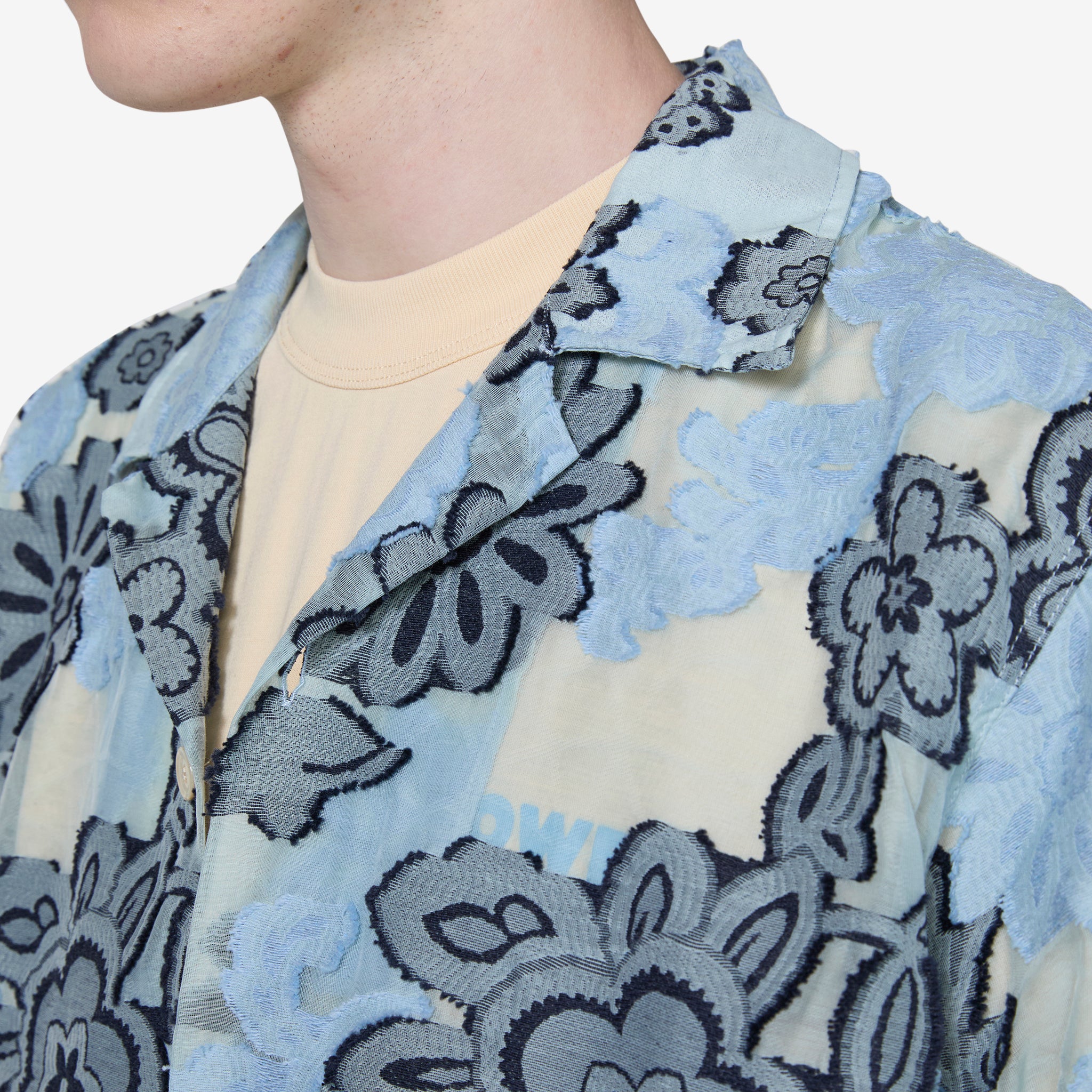 Men's Cayo Short Sleeve Casual Shirt in Light Blue - Perfect for Summer Outings & Beach Vacations