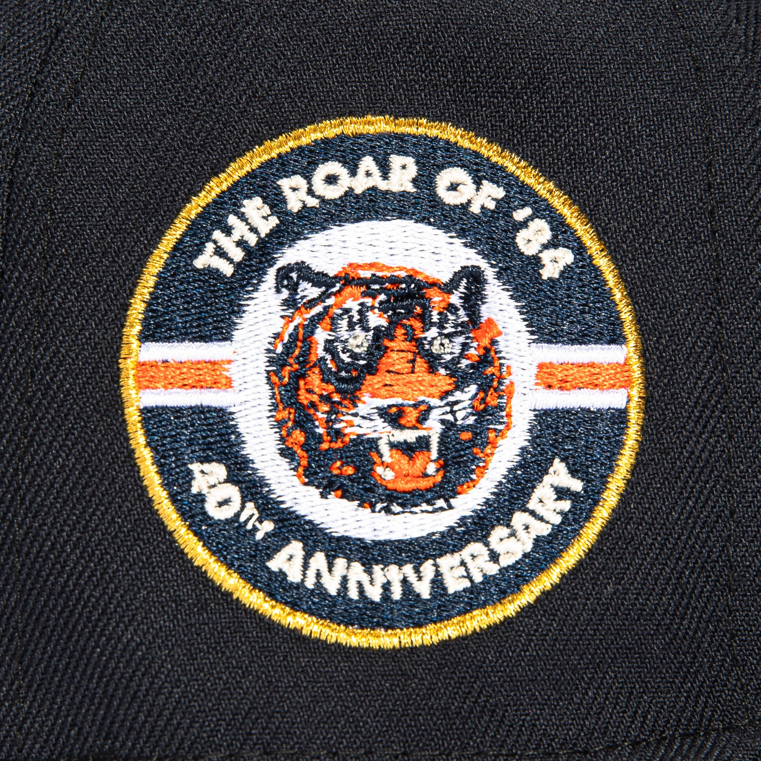 New Era 59Fifty Detroit Tigers 40th Anniversary Champions Patch Hat - Navy & Orange Snapback Baseball Cap for Men & Women - Perfect for Baseball Games, Sports Fans & Streetwear Fashion
