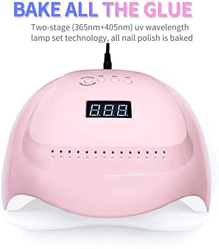 Professional 108W UV LED Nail Lamp Dryer for Gel Polish - 4 Timer Settings, Fast Curing for Fingers & Toes | Perfect for Home Manicures, Salon Nail Art & DIY Gel Nail Extensions