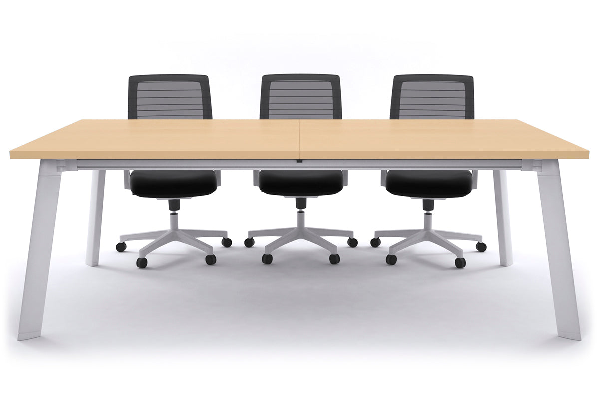 Adjustable Switch Meeting Room Table 2400L x 1200W - Modern Conference Table for Office Meetings & Collaborative Workspaces
