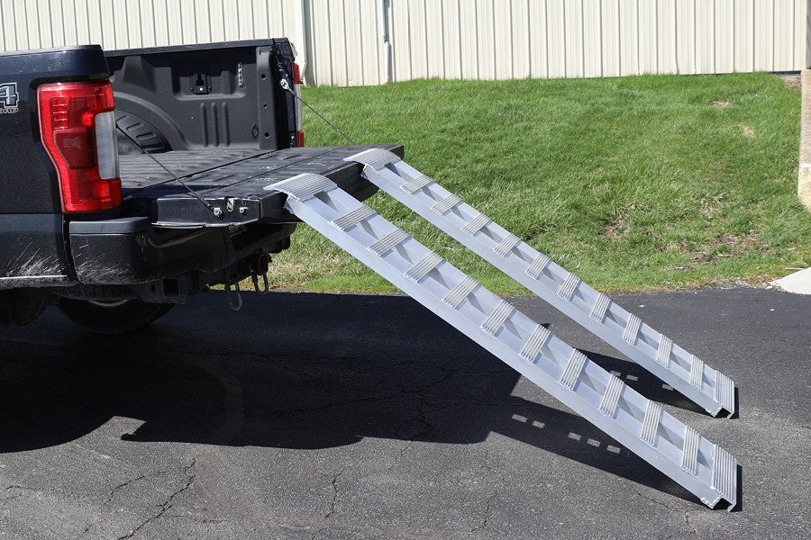 GEN Y Hitch Extreme Duty 6ft Aluminum Loading Ramps - 5000lb Capacity Heavy Duty Truck Ramps for ATV, Motorcycle, UTV & Equipment Loading - Perfect for Garage, Farm & Worksite Use