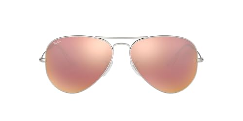Matte Silver/Light Brown Mirrored Pink