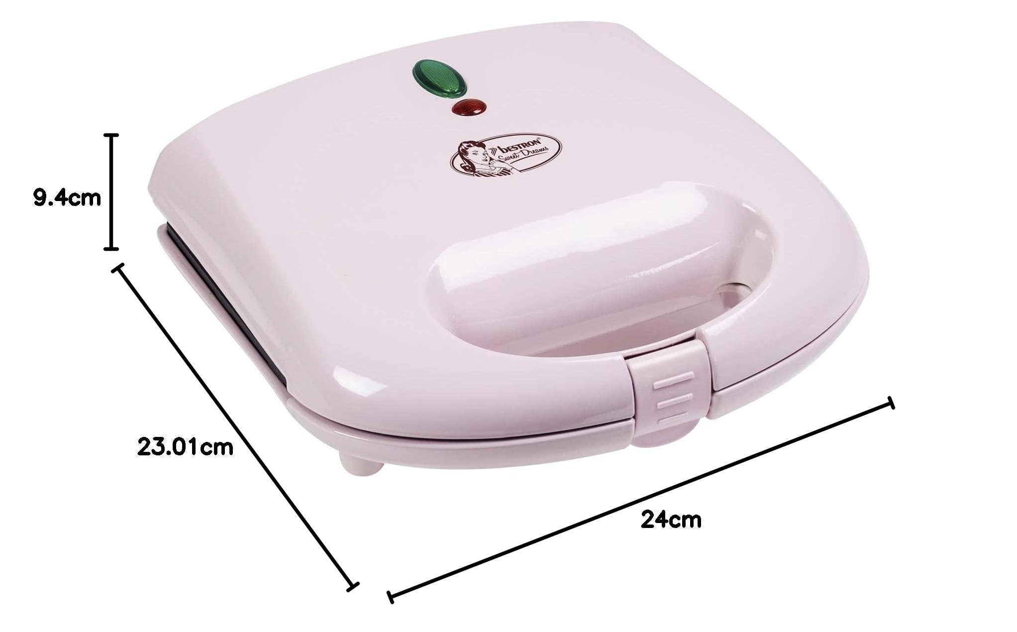 Best Belgian Waffle Maker 700W - Non-Stick Surface & LED Indicator - Sweet Dreams Collection (Pink) - Perfect for Breakfast, Brunch & Family Gatherings