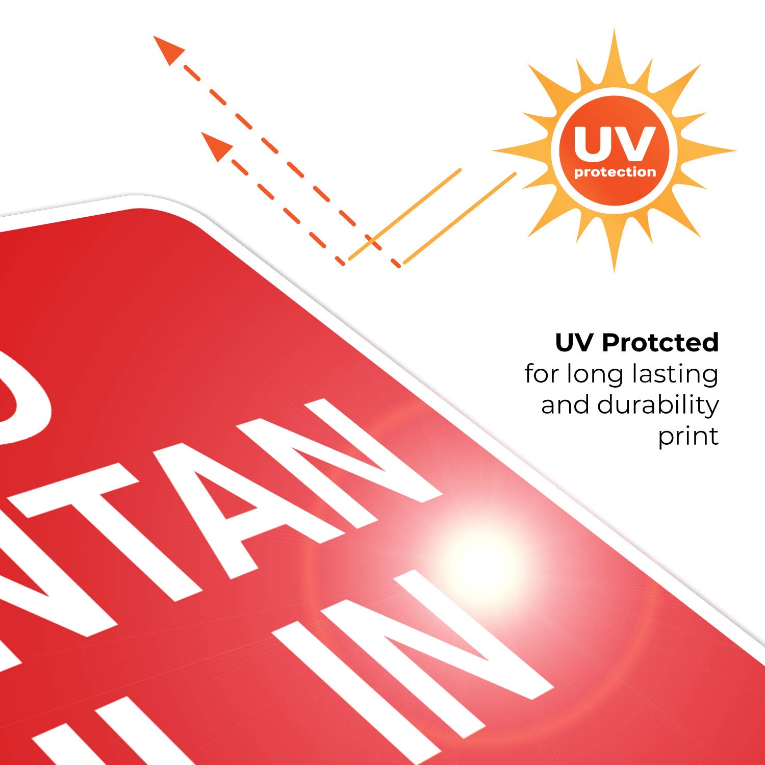 24x24 Inches No Suntan Oil in Pool Sign - Rust Free .063 Aluminum, Fade Resistant - Indoor/Outdoor Use for Swimming Pools, Spas & Water Parks - Made in USA