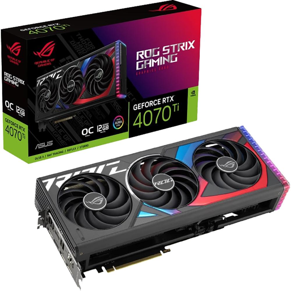 ASUS ROG STRIX RTX 4070 Ti 12GB GDDR6X Gaming Graphics Card - High Performance for 4K Gaming, VR & Content Creation