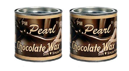 PMPEARL Chocolate Hot Wax 600g (2-Pack) - Professional Hair Removal Wax for Face, Body, Bikini & Legs - Perfect for Salon & Home Use