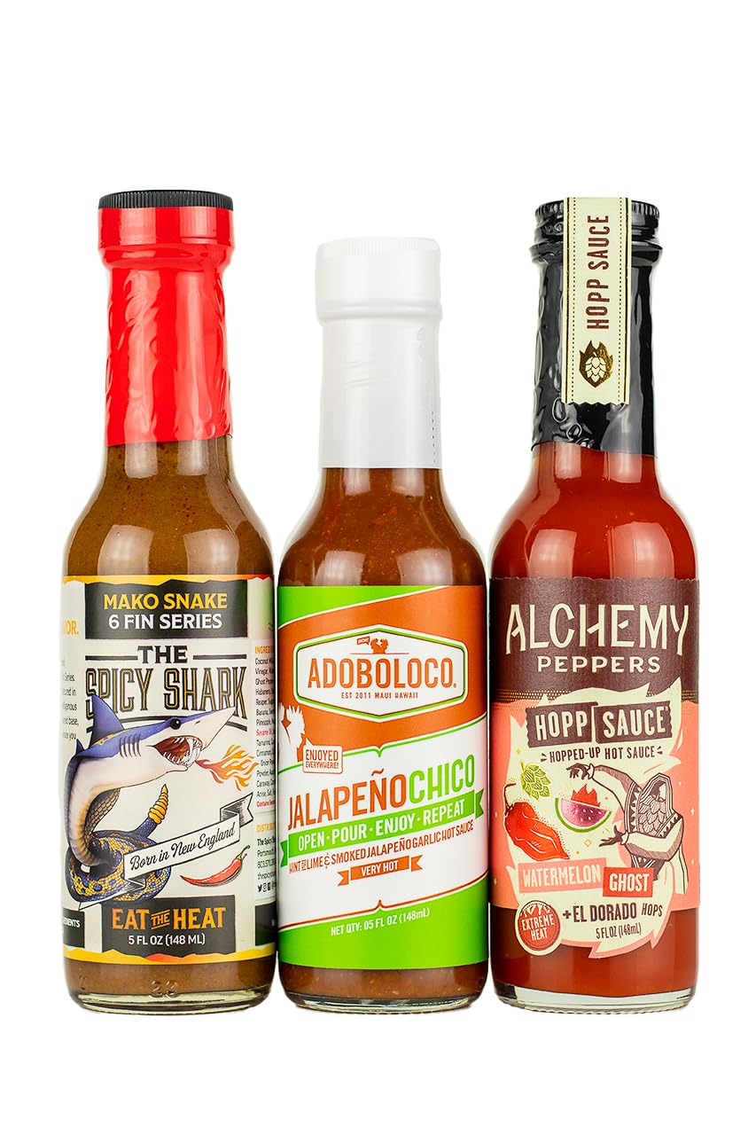 Hot Ones Season 21 Hot Sauce Heat Pack - Spicy Sauce Variety Gift Set for Wing Challenge, Game Night & Party Snacks