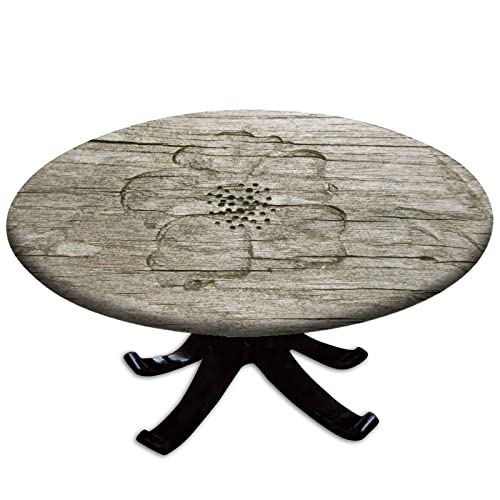 Wood Grain Fitted Tablecloth-08