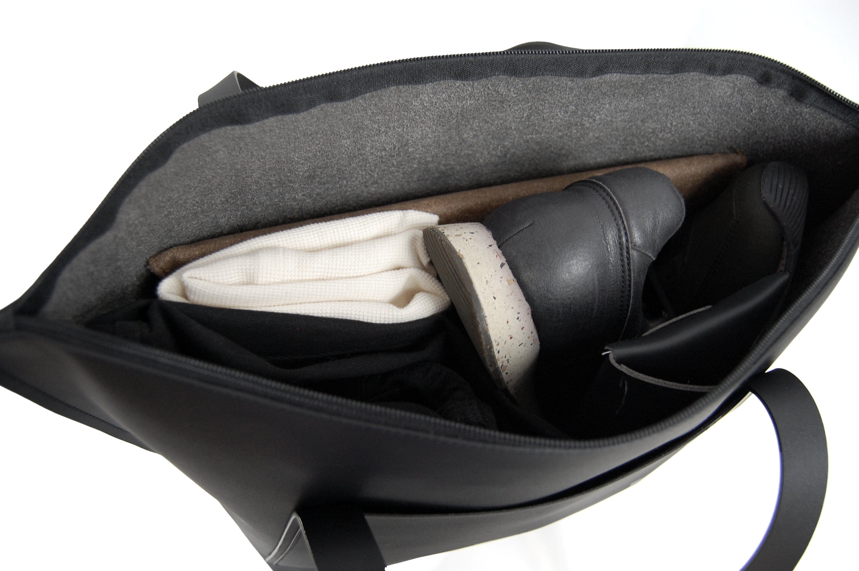 Vegan Corn Leather Tote Bag for Women - Stylish Black Eco-Friendly Handbag | Perfect for Work, Travel & Shopping