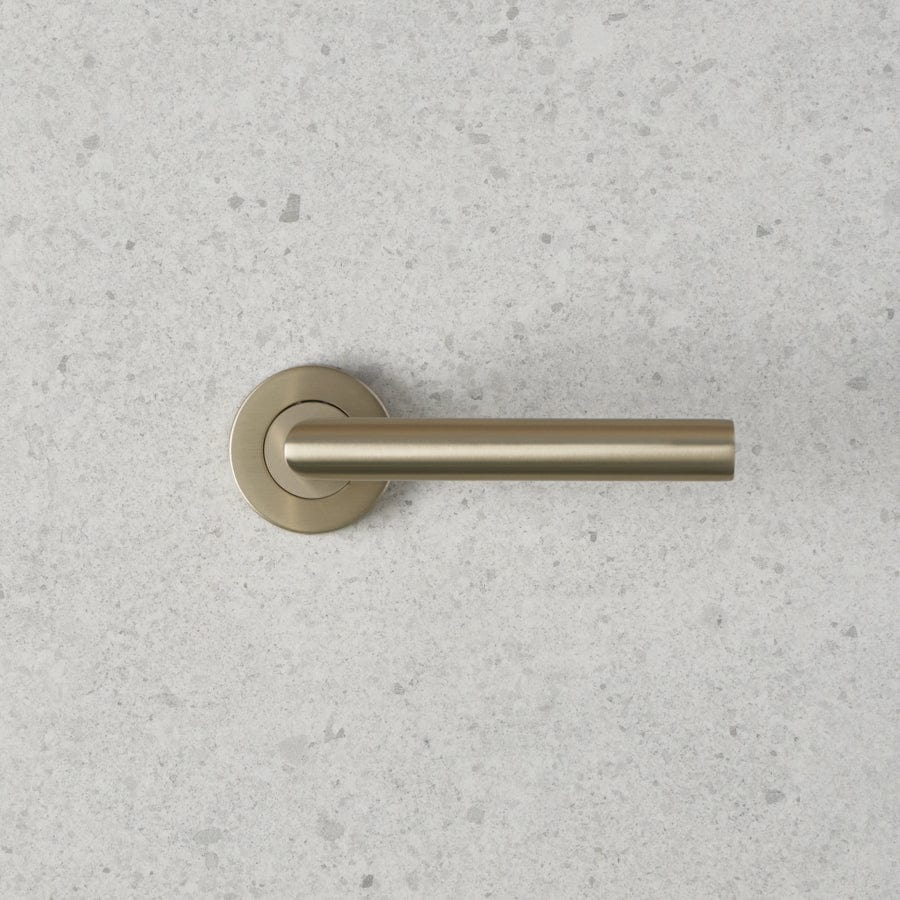 Sydney Brushed Nickel Door Handle - Modern & Durable Entryway Hardware for Home & Office Doors - Perfect for Interior & Exterior Doors, Bedrooms, Bathrooms & Cabinets