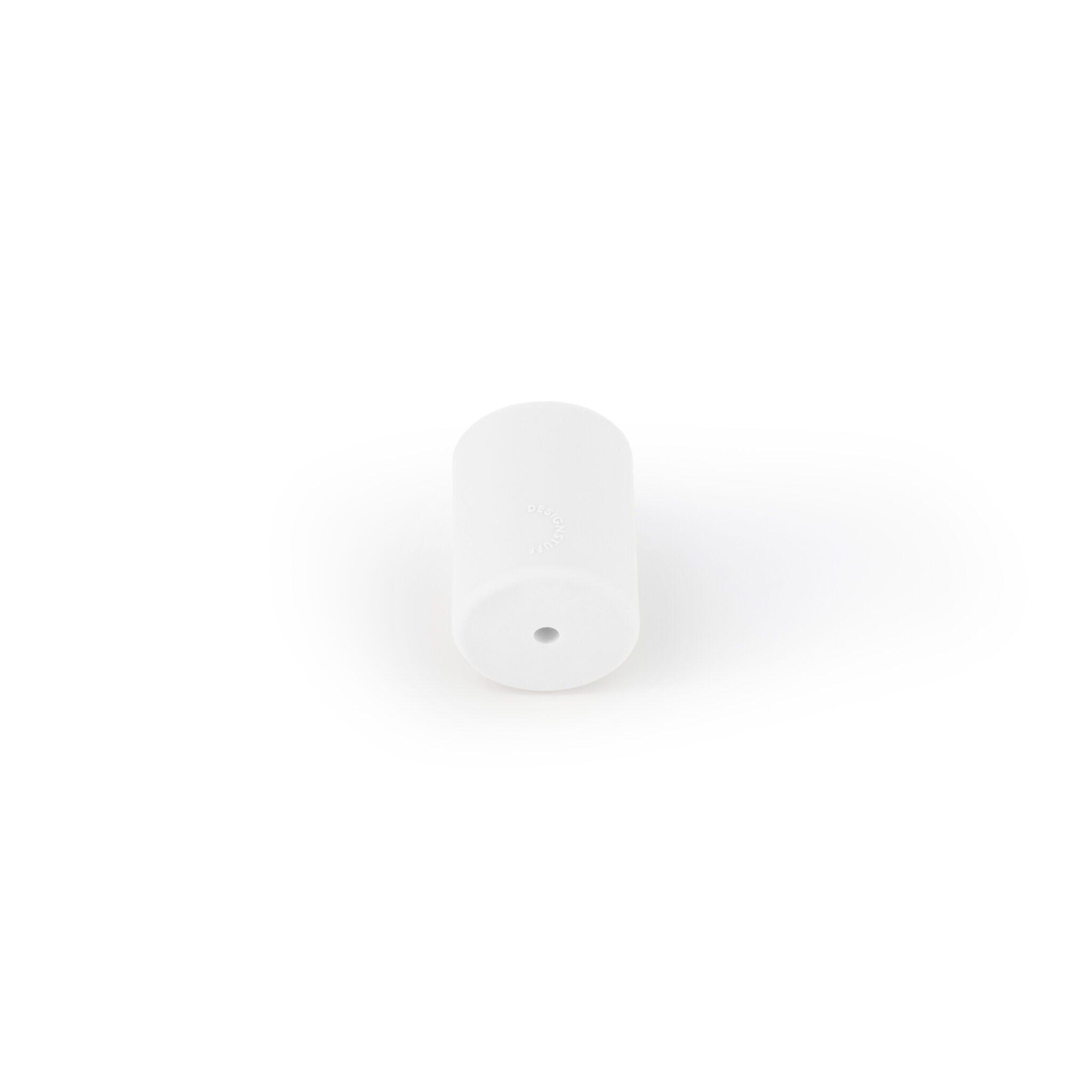 DESIGNSTUFF White Toothbrush Holder - Bathroom Organizer for Countertop, Sink, or Shower Storage | Modern & Space-Saving Design