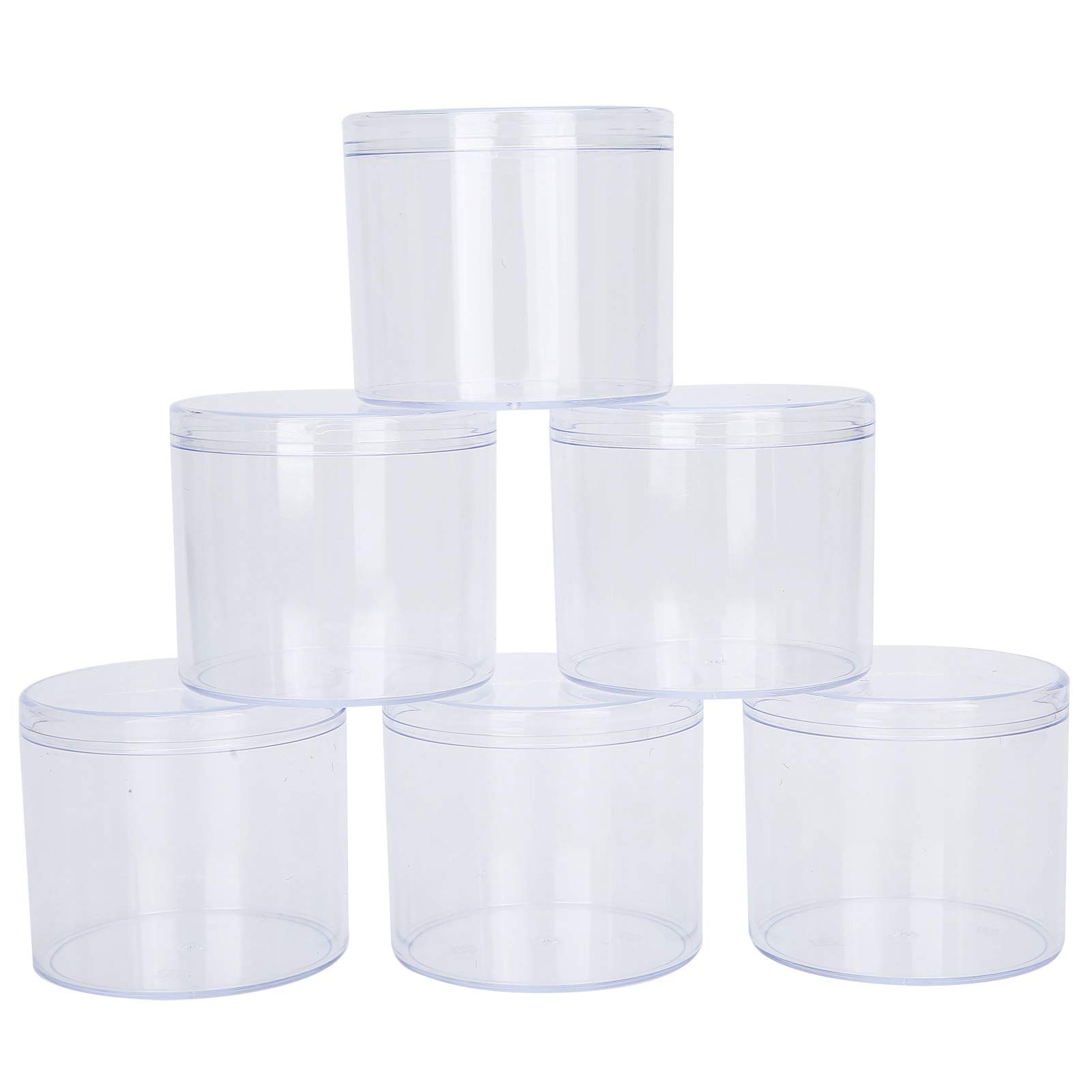 6-Piece Clear Plastic Candy Box Set - Transparent Wedding Candy Jars for Thanksgiving, Christmas, Birthday & Party Favors - Perfect for Candy Display, Dessert Buffets & Gift Packaging