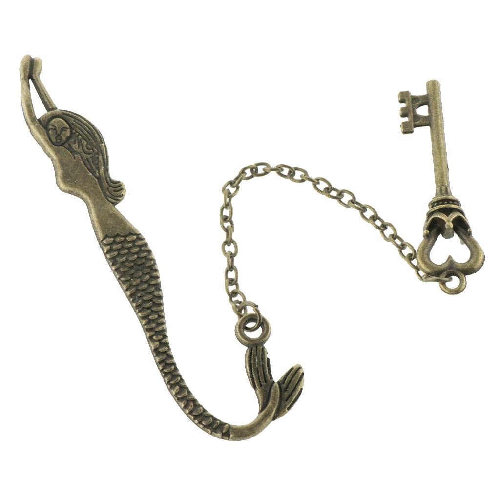 Antique Metal Bookmarks with Pendant - Vintage Style Book Accessories for Readers & Book Lovers - Perfect Gift for Bookworms, Reading Enthusiasts & Writers - Use for Novels, Journals, Bibles & Gifts