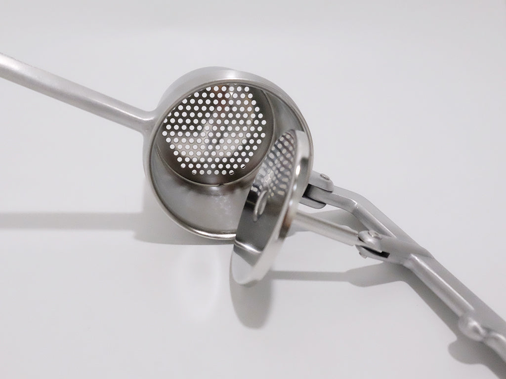 Premium Potato Masher by Sampo Sangyo - Stainless Steel Kitchen Tool for Smooth Mashed Potatoes, Vegetables & Baby Food - Ideal for Thanksgiving, Holiday Cooking & Home Meal Prep