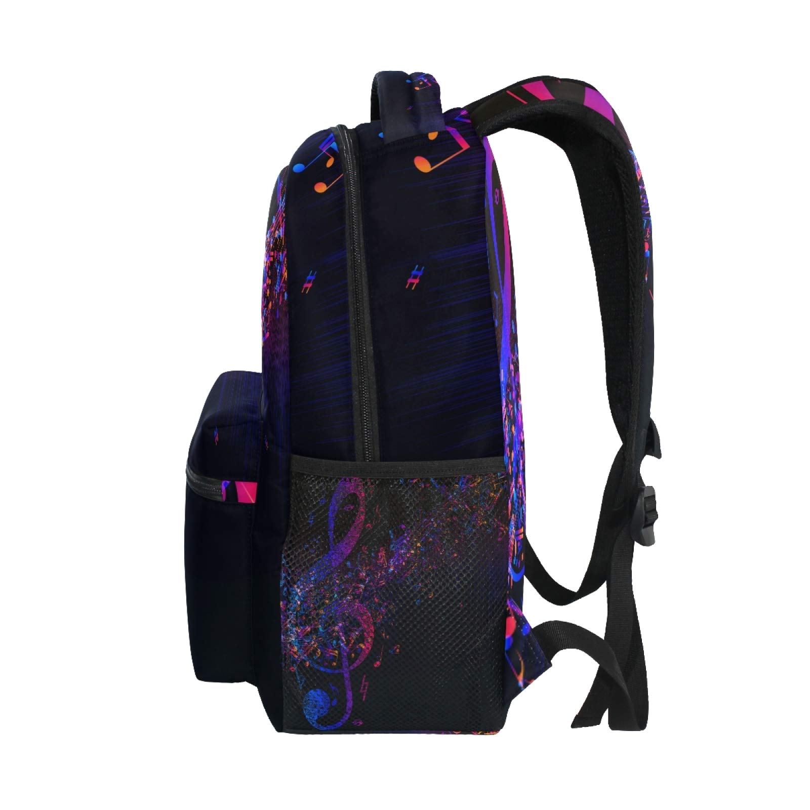 AUUXVA Waterproof Backpack with Abstract Music Note Design - Durable School Bookbag for Students, Teens, Girls & Boys - Large Capacity Laptop Daypack for Elementary to College - Perfect for School, Travel & Daily Commute