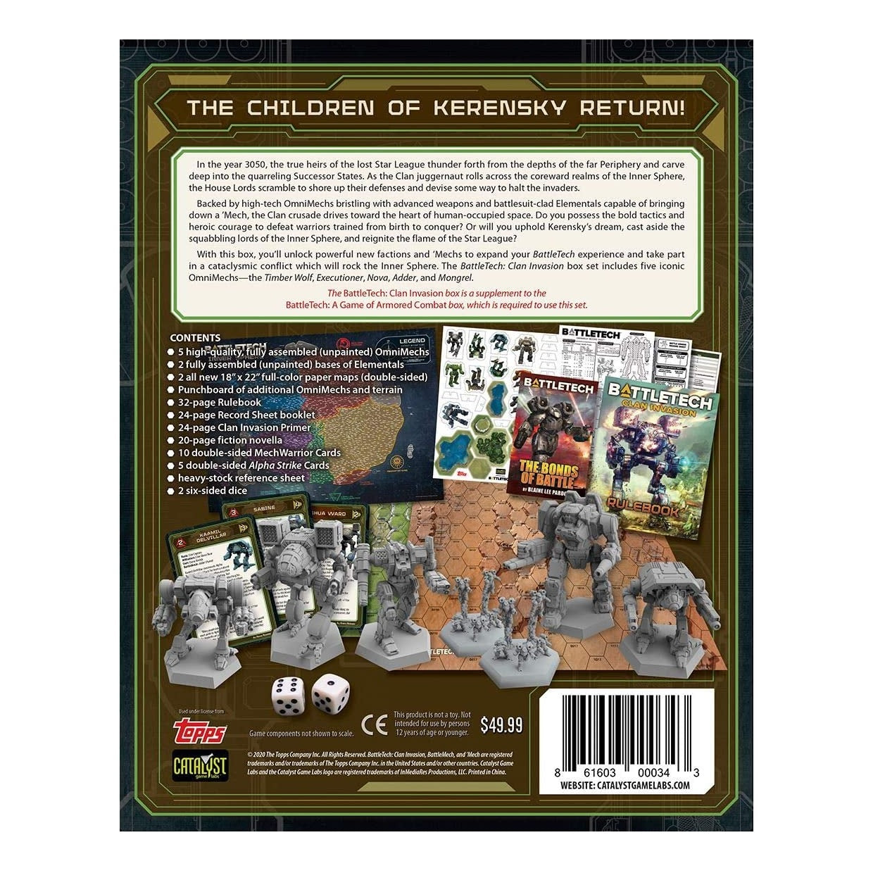 BattleTech: Clan Invasion Expansion - Sci-Fi Tabletop Strategy Game for War Gaming Enthusiasts | Perfect for Game Nights & Collectors