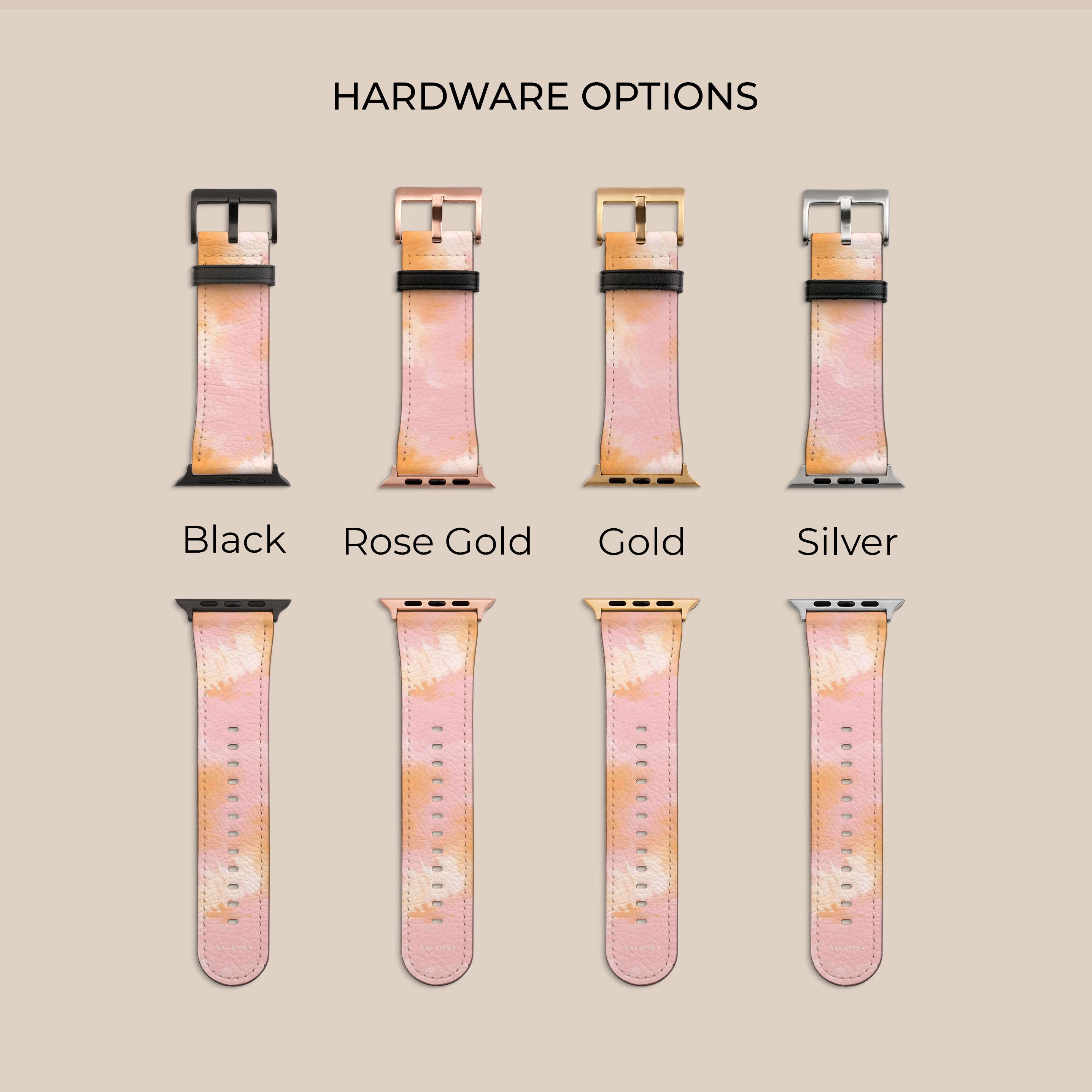 Vibrant Pink & Orange Tie Dye Apple Watch Band - Soft Silicone Replacement Strap for Series 9/8/7/SE - Perfect for Workouts, Yoga & Summer Fashion Accessories