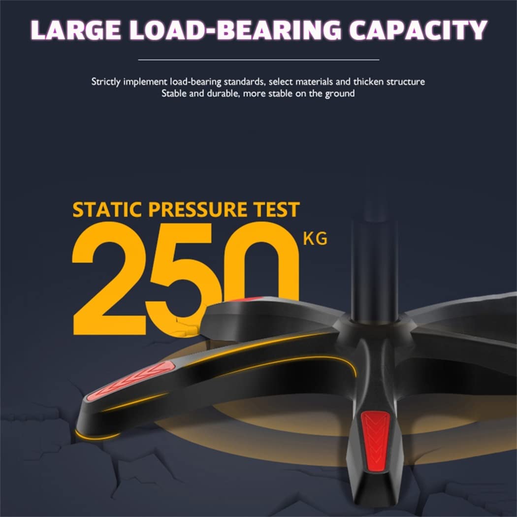 Ergonomic Gaming Chair with Built-in Speakers & RGB LED Lights - PU Leather Computer Chair with Massage, Adjustable Footrest & Lumbar Support for Adults & Teens - Perfect for Esports, Streaming & Home Office (Black)