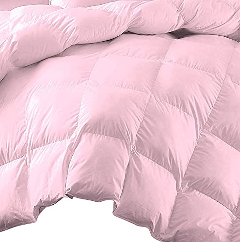 King Size 7-Piece Bed-in-A-Bag Set - 100% Egyptian Cotton, Baby Pink for Luxurious Sleep